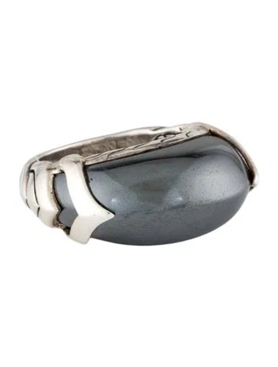Pre-owned John Hardy Hematite Naga Ring In Multicolor