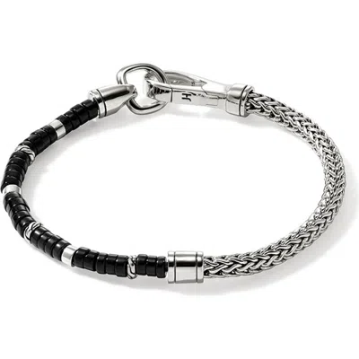 John Hardy Hesishi Chain & Stone Bracelet In Silver