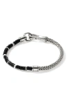 John Hardy Men's Heishi Sterling Silver & Black Onyx Chain Bracelet In Treated Black Onyx