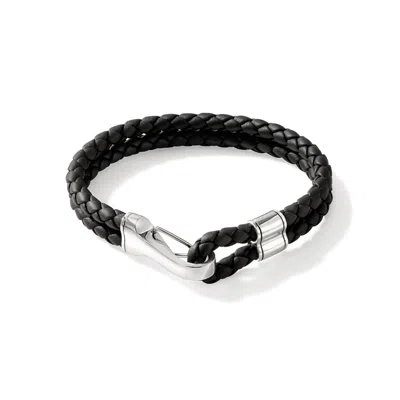 John Hardy Hook Clasp Bracelet, 5mm In Black