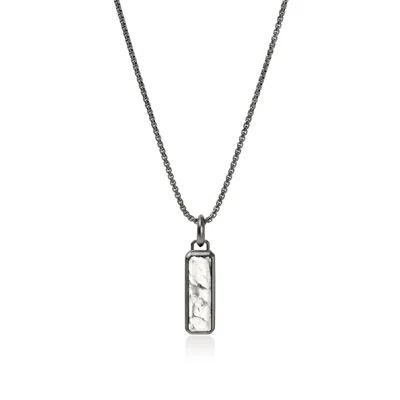 John Hardy Howlite Talisman Necklace In Silver
