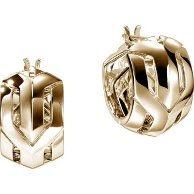 John Hardy Icon 50 14k Gold Hoop Earrings