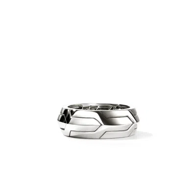John Hardy Icon 50 Band Ring, 9mm In Gray