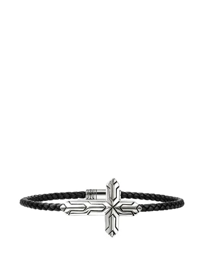 John Hardy Icon 50 Cross Bracelet In Black