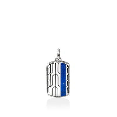 John Hardy Icon 50 Pendant, Sterling Silver, Lapis Lazuli In Blue