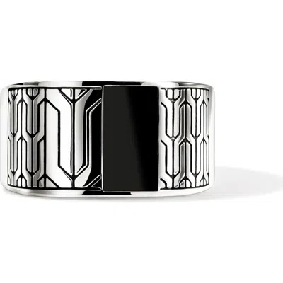 John Hardy Icon 50 Signet Ring In Black