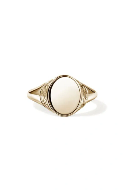 John Hardy Icon 50 Signet Ring In Gold