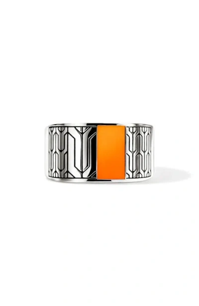 John Hardy Icon 50 Signet Ring In Metallic