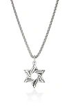 John Hardy Icon 50 Star Of David Pendant Necklace In Metallic