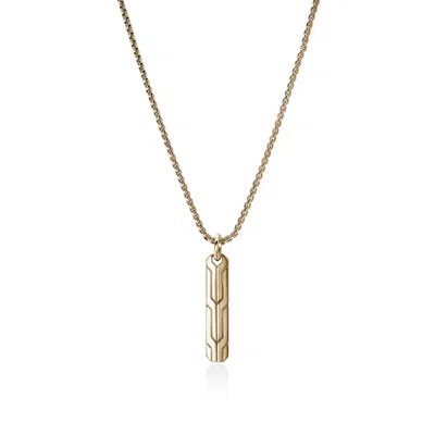 John Hardy Icon 50 Tag Necklace In Gold