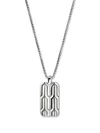John Hardy Icon 50 Tag Necklace In Silver