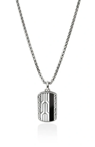 John Hardy Icon 50 Tag Pendant Necklace In Metallic