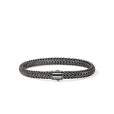 John Hardy Icon Bracelet, Dark Silver, 6.5mm In Metallic