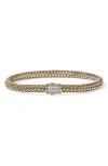 John Hardy Icon Bracelet, Pavé Diamond, 5mm In Gold