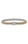John Hardy Icon Bracelet, Pavé Diamond, 5mm In Gold