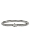 John Hardy Icon Bracelet, Pavé Diamond, 5mm In Gray