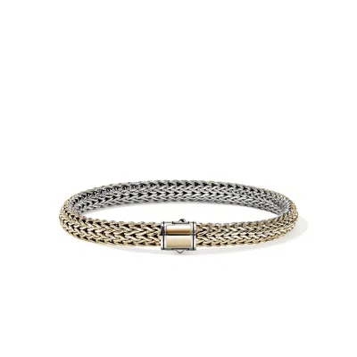 John Hardy Icon Bracelet, Reversible, Gold, Sterling Silver, 6.5mm