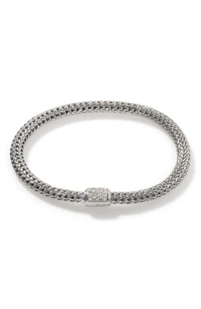 John Hardy Icon Bracelet, Sterling Silver, Diamonds, 5mm