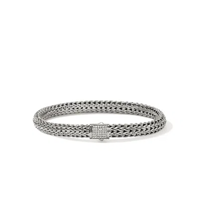 JOHN HARDY Icon Bracelet, Sterling Silver, Diamonds, 6.5MM