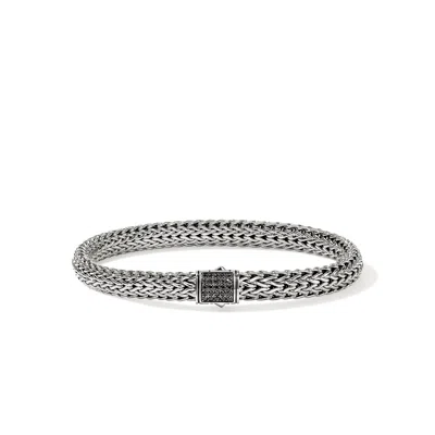 John Hardy Icon Bracelet, Sterling Silver, Gemstones, 6.5mm In Metallic