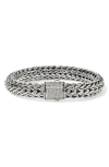 John Hardy Icon Bracelet, Sterling Silver, Pavé, 10.5mm In Metallic
