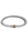 John Hardy Icon Bracelet, Sterling Silver, Pavé, 5mm In Metallic