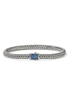 John Hardy Sterling Silver Icon Sapphire Bracelet In Metallic