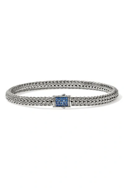 JOHN HARDY JOHN HARDY ICON BRACELET, STERLING SILVER, PAVÉ, 5MM