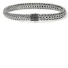 John Hardy Icon Bracelet, Sterling Silver, Pavé, 6.5mm In Metallic