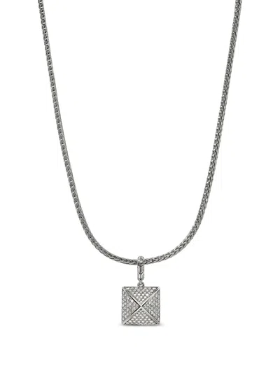 John Hardy Icon Diamond Necklace In Metallic