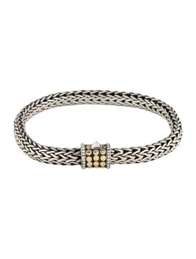 Pre-owned John Hardy Icon Dot Bracelet, 6.75" In Multi