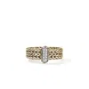 John Hardy 14k Yellow Gold Diamond Icon Link Ring