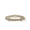John Hardy Icon Link Bracelet, Gold, Diamonds, 6mm