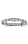 John Hardy Icon Link Diamond Station Bracelet In Silver