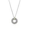John Hardy Icon Link Pendant Necklace, Sterling Silver, Gold, 2mm