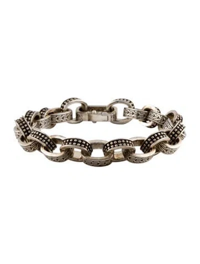 Pre-owned John Hardy Icon Rolo Link Bracelet, 7.75" In Multi