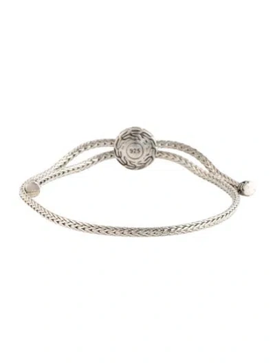 Pre-owned John Hardy Icon Slider Bracelet, 10" In Multicolor