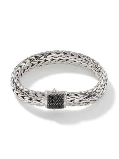 John Hardy Icon Sterling Silver & Black Sapphire Bracelet/10.5mm