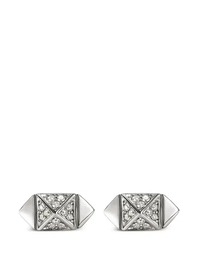 John Hardy Icon Sterling Silver Diamond Stud Earrings In Neutral