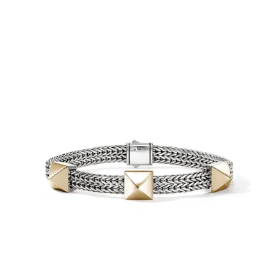 John Hardy Icon Stud Bracelet, Gold, Sterling Silver, 6mm