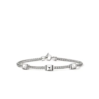 John Hardy Icon Stud Bracelet, Sterling Silver,  2.5mm
