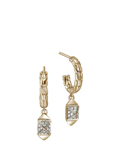 John Hardy Icon Stud Diamond Earrings In Gold