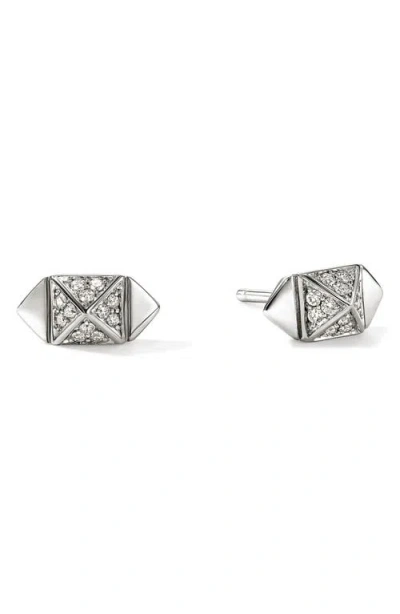 John Hardy Icon Stud Diamond Stud Earrings In Metallic