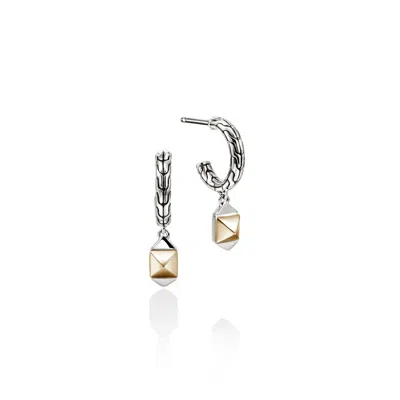 John Hardy Icon Stud Earrings, Gold, Sterling Silver, 5mm In Pattern