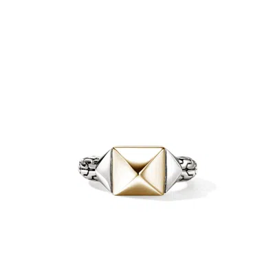 John Hardy Icon Stud Ring, Gold, Sterling Silver, 9mm