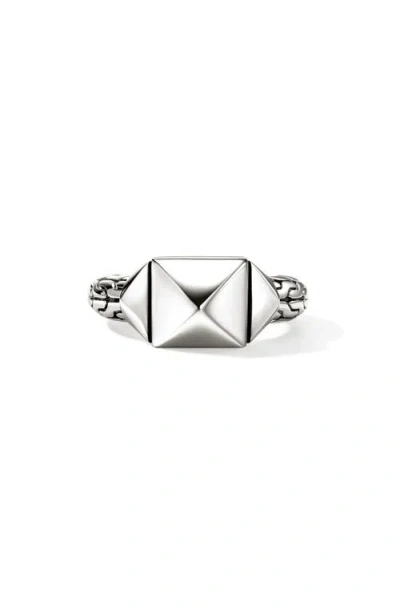 John Hardy Icon Stud Ring In Metallic