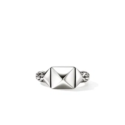 John Hardy Icon Stud Ring, Sterling Silver, 9mm In White