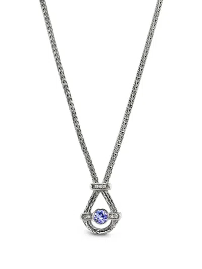 John Hardy Icon Halskette Mit Tansanit Und Diamanten In Purple
