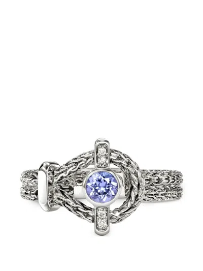 John Hardy Icon Tanzanite And Diamond Ring In Metallic