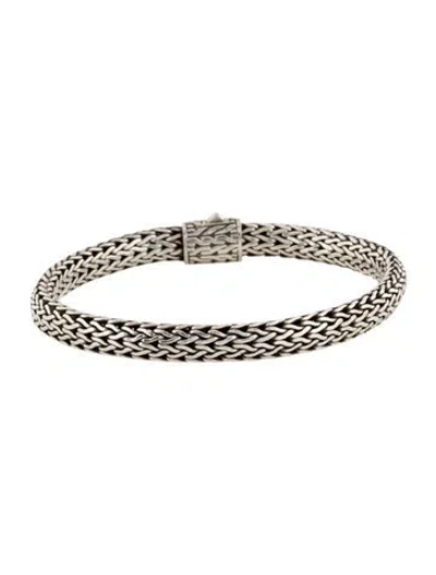Pre-owned John Hardy Icon Woven Bracelet, 6.75" In Multicolor